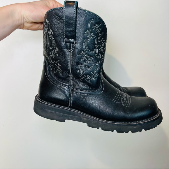 Ariat Fat Baby Western Boots Black 11B - Picture 2 of 8
